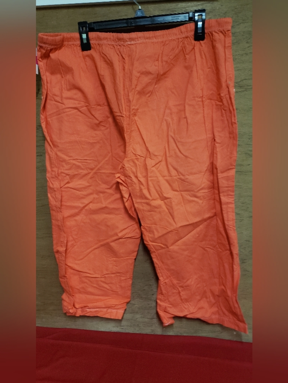 Fresh Produce Orange Drawstring Cropped Pants 14 NWT - Picture 2 of 6